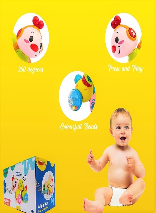 NIYANETAIL Baby Toys 6 Months Plus - Crawling Toys for 1 Year Old Girls Gifts with Music & Light, Press & Go Baby Toys 12+ Months 1st Birthday Gifts for Girls Boys,Multicolor (Color May Vary). - Image 4